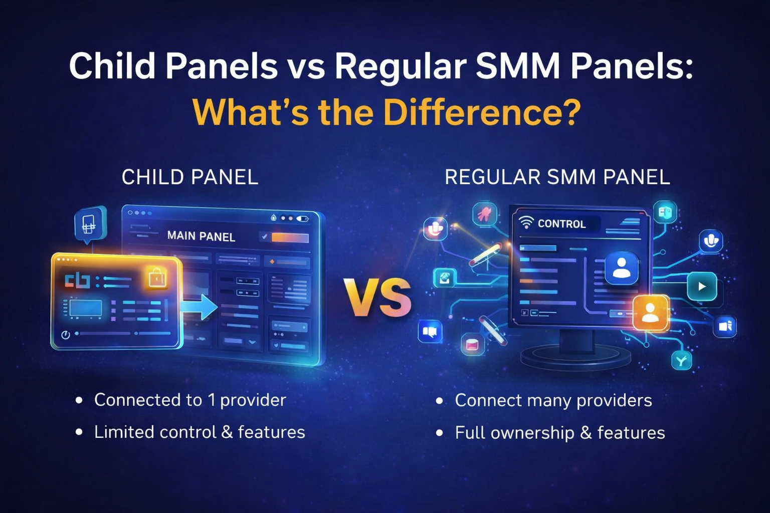Child Panels vs Regular SMM Panels: What’s the Difference?